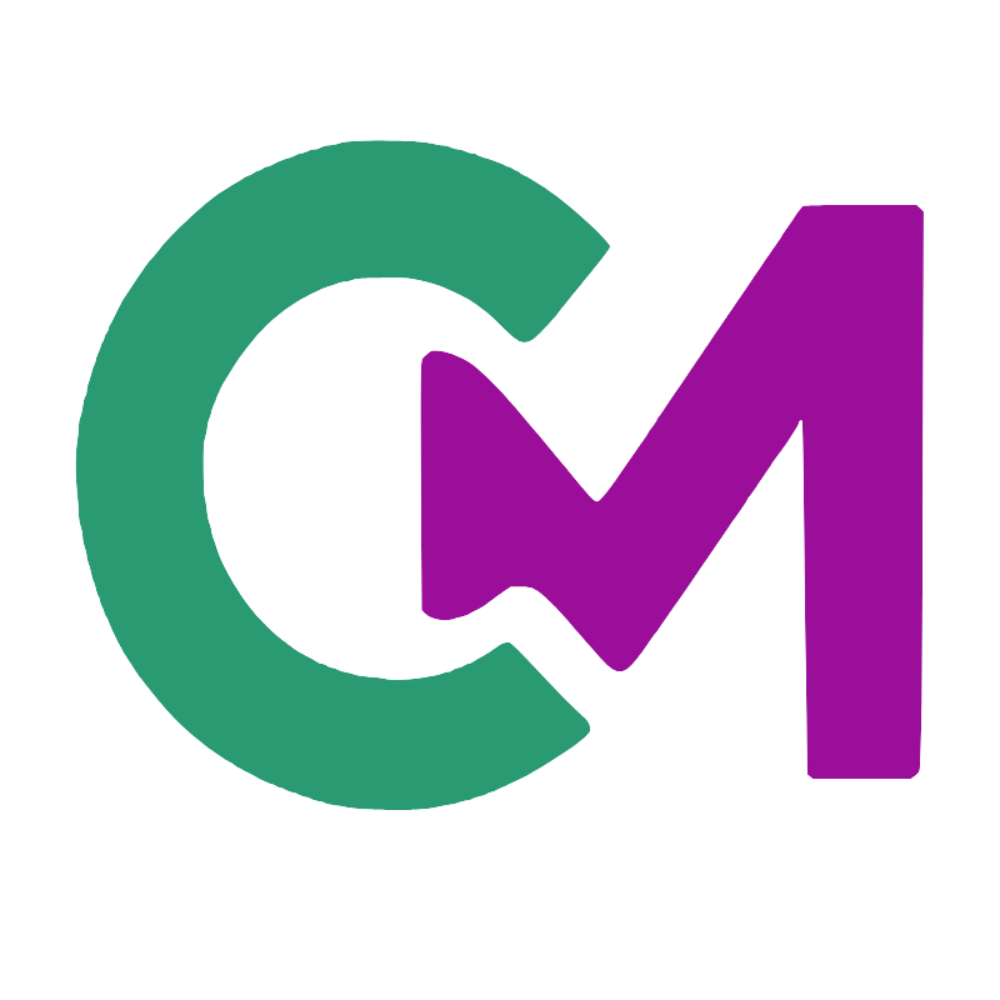 ClothMint logo with a green 'C' and a purple 'M' merged together in a modern, bold style.